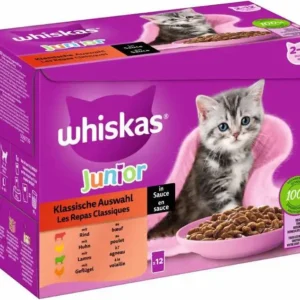 Whiskas Junior Classic Meals in Gravy 12x85g
