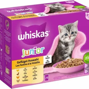 Whiskas Junior Poultry Meals in Jelly 12x85g