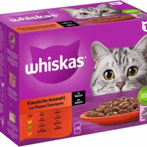 Whiskas 1+ Classic Variety in Gravy 12x85g